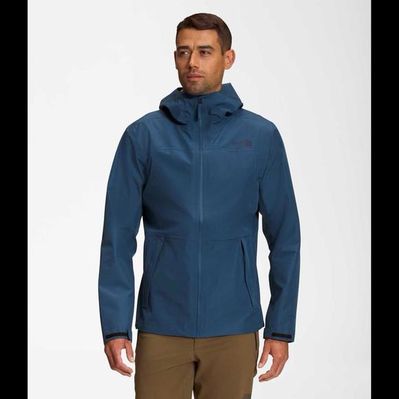 The North Face Dryzzle Rain Jacket Mens Sz S Blue Waterproof Outdoor - Picture 1 of 9